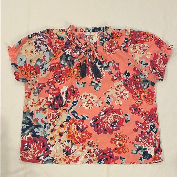THML Colorful Floral Pattern Blouse - Picture 4 of 7